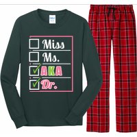 AKA Doctor Medical Worker Appreciation Graduation Long Sleeve Pajama Set