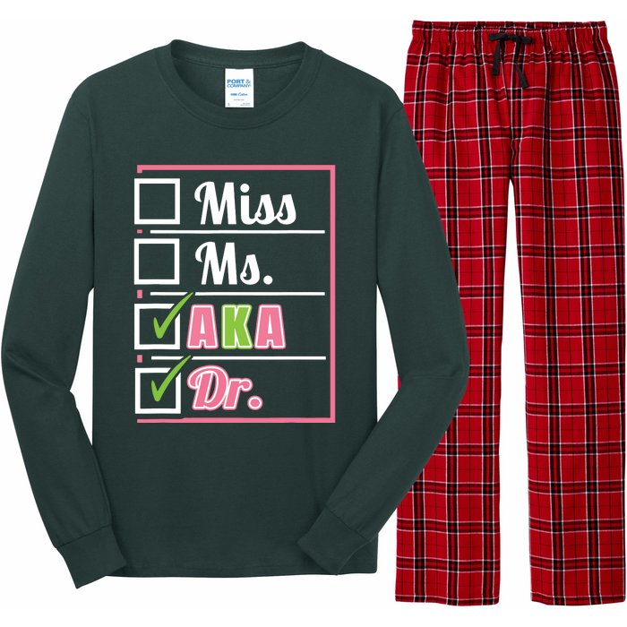 AKA Doctor Medical Worker Appreciation Graduation Long Sleeve Pajama Set