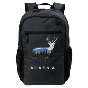 Alaska Day Moose Snowy Mountain Cute Gift Alaskan Tourist Gift Daily Commute Backpack