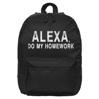 Alexa Do My Homework Funny Joke 16 in Basic Backpack