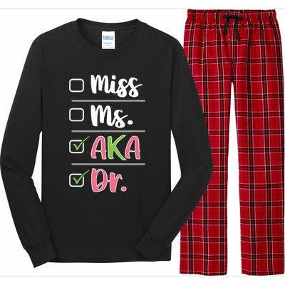 AKA Doctor Medical Worker Appreciation Graduation Long Sleeve Pajama Set