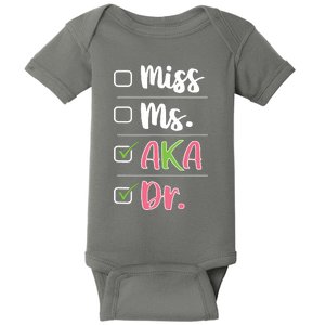 AKA Doctor Medical Worker Appreciation Graduation Baby Bodysuit