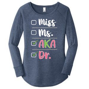 AKA Doctor Medical Worker Appreciation Graduation Women's Perfect Tri Tunic Long Sleeve Shirt