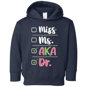 AKA Doctor Medical Worker Appreciation Graduation Toddler Hoodie