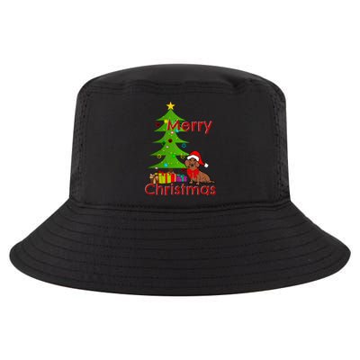 Adorable Dachshund Merry Christmas Funny Doxie Lover Gift Cool Comfort Performance Bucket Hat