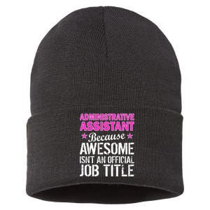 Administrative Assistant Awesome Job Title Sustainable Knit Beanie