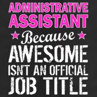 Administrative Assistant Awesome Job Title Golf Towel