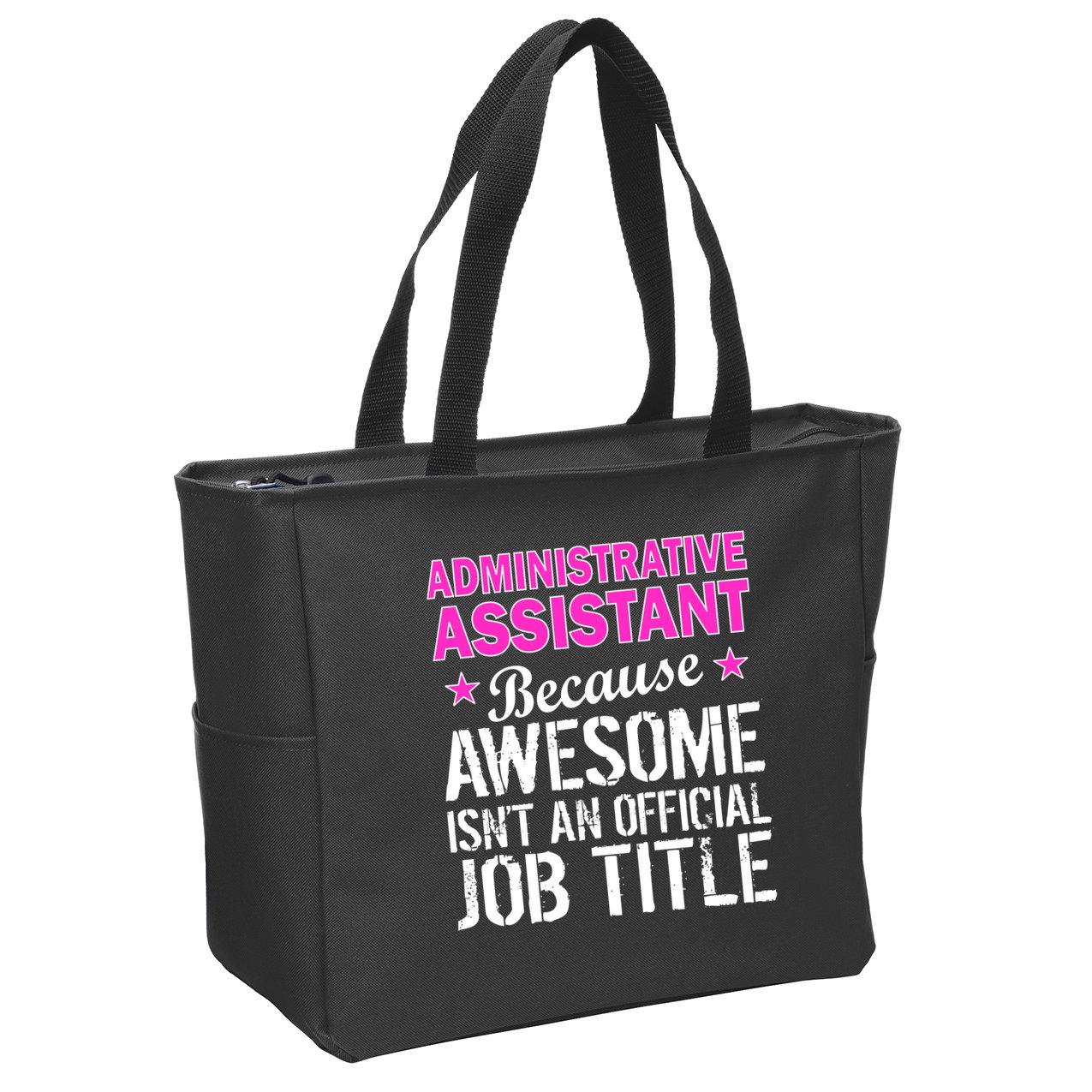 Administrative Assistant Awesome Job Title Zip Tote Bag