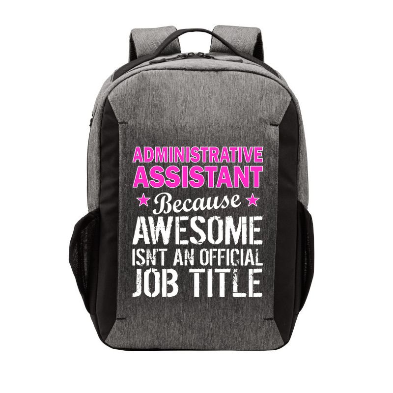 Administrative Assistant Awesome Job Title Vector Backpack