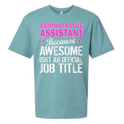 Administrative Assistant Awesome Job Title Sueded Cloud Jersey T-Shirt