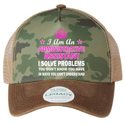 Administrative Assistant Solving Problems Legacy Tie Dye Trucker Hat