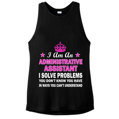Administrative Assistant Solving Problems Ladies PosiCharge Tri-Blend Wicking Tank