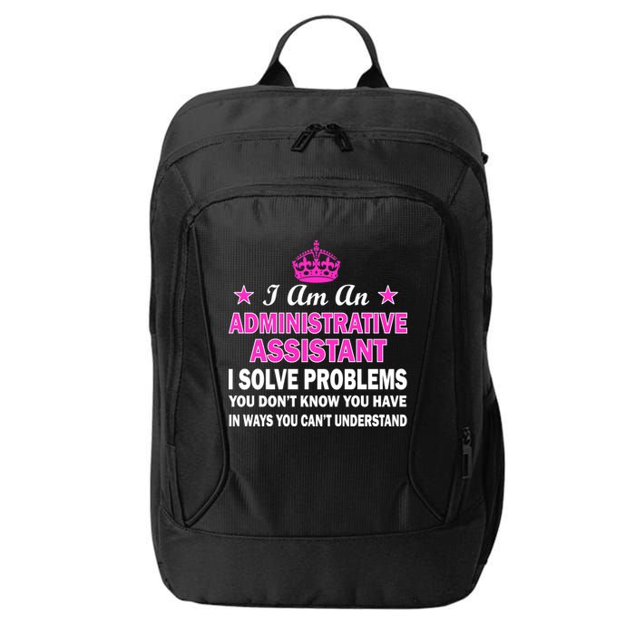 Administrative Assistant Solving Problems City Backpack