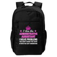 Administrative Assistant Solving Problems Daily Commute Backpack