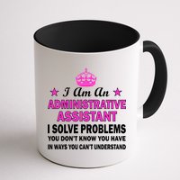 Administrative Assistant Solving Problems Coffee Mug