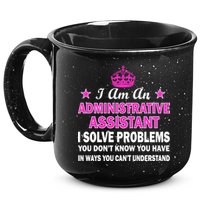 Administrative Assistant Solving Problems 15oz Campfire Ceramic Mug