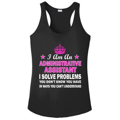 Administrative Assistant Solving Problems Ladies PosiCharge Competitor Racerback Tank