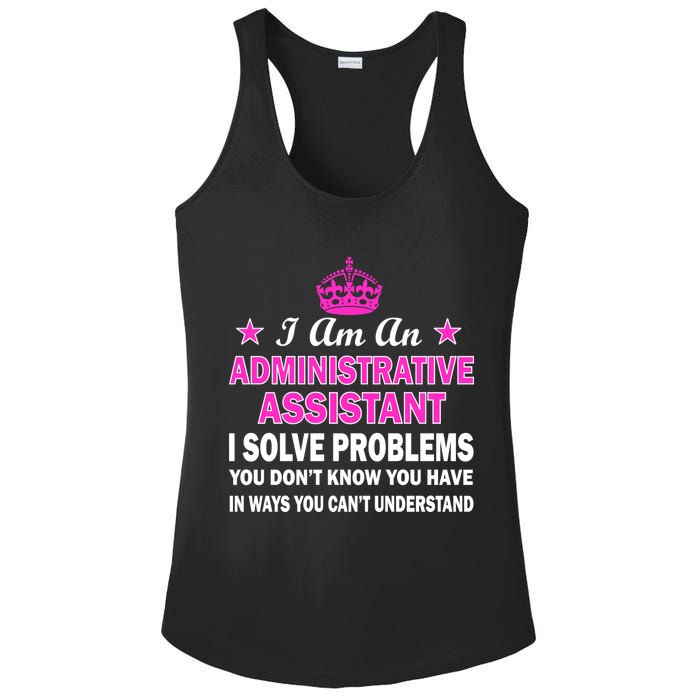 Administrative Assistant Solving Problems Ladies PosiCharge Competitor Racerback Tank
