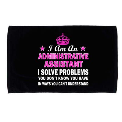 Administrative Assistant Solving Problems Microfiber Hand Towel