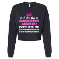 Administrative Assistant Solving Problems Cropped Pullover Crew