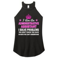 Administrative Assistant Solving Problems Women's Perfect Tri Rocker Tank