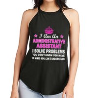 Administrative Assistant Solving Problems Women's Perfect Tri Rocker Tank