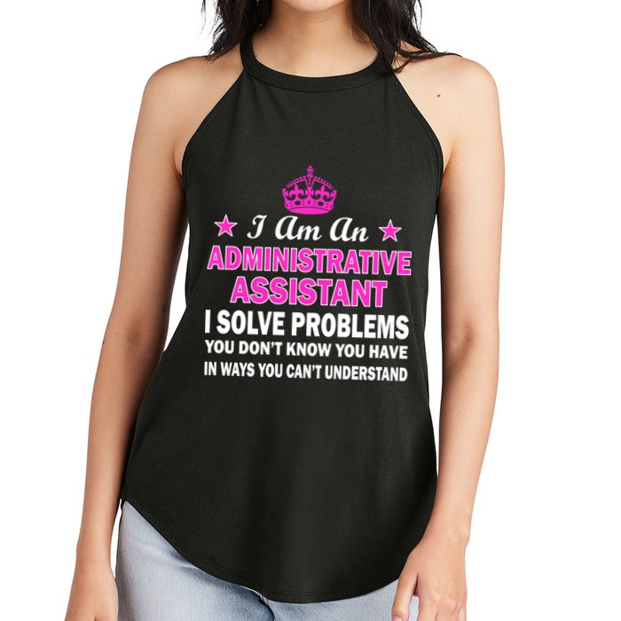 Administrative Assistant Solving Problems Women's Perfect Tri Rocker Tank