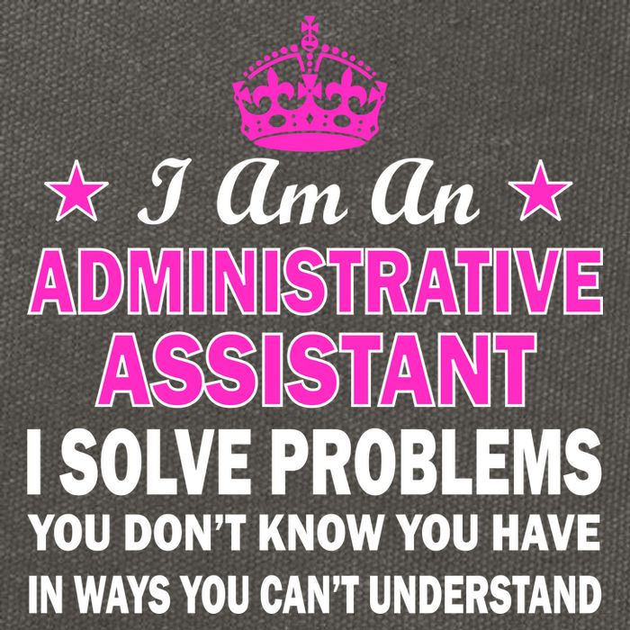 Administrative Assistant Solving Problems Cotton Canvas Backpack