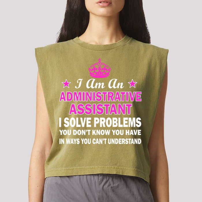 Administrative Assistant Solving Problems Garment-Dyed Women's Muscle Tee