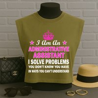 Administrative Assistant Solving Problems Garment-Dyed Women's Muscle Tee