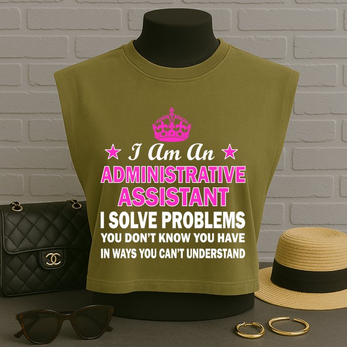 Administrative Assistant Solving Problems Garment-Dyed Women's Muscle Tee