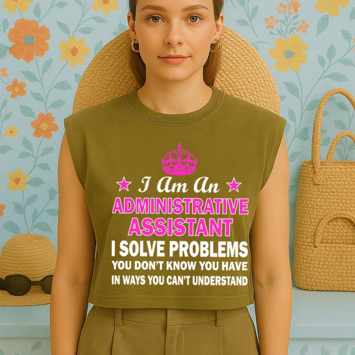 Administrative Assistant Solving Problems Garment-Dyed Women's Muscle Tee