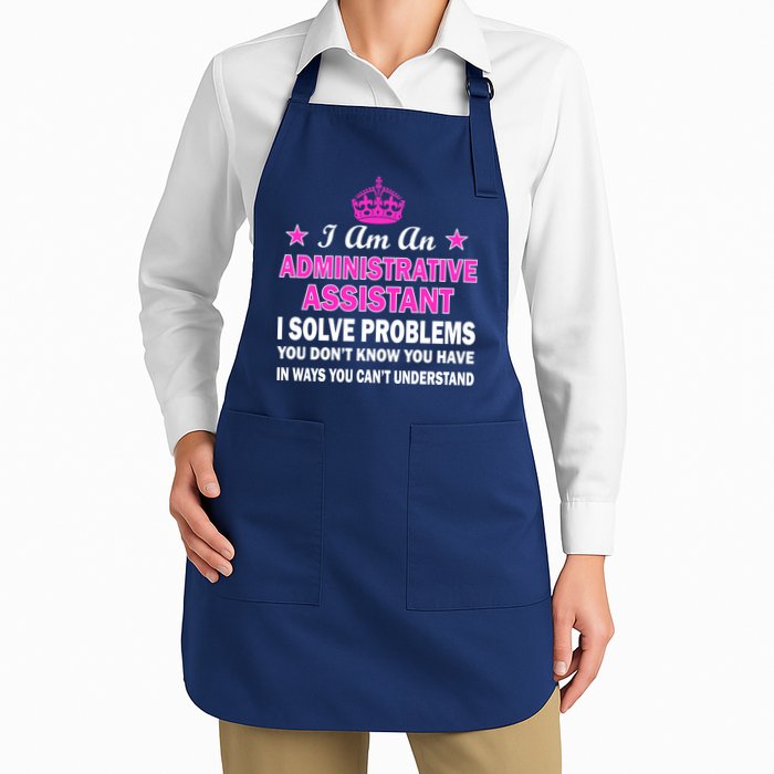 Administrative Assistant Solving Problems Apron