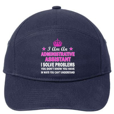 Administrative Assistant Solving Problems 7-Panel Snapback Hat