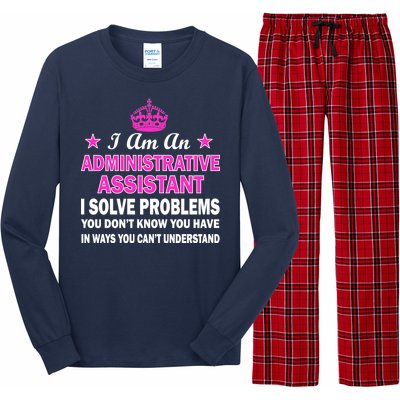 Administrative Assistant Solving Problems Long Sleeve Pajama Set