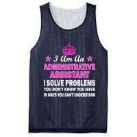 Administrative Assistant Solving Problems Mesh Reversible Basketball Jersey Tank