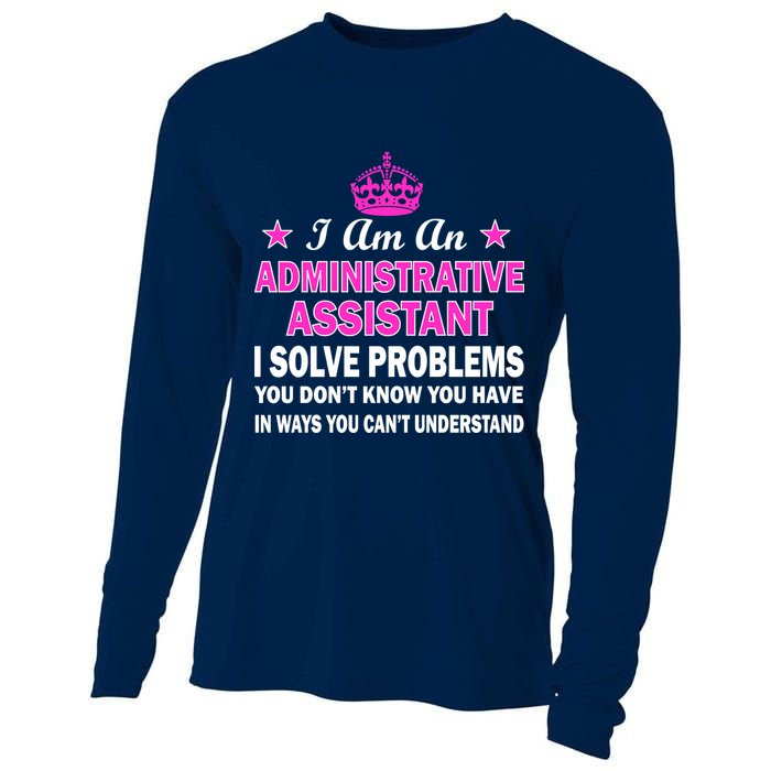 Administrative Assistant Solving Problems Cooling Performance Long Sleeve Crew