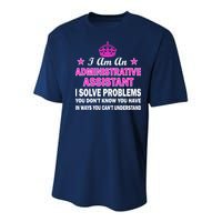 Administrative Assistant Solving Problems Youth Performance Sprint T-Shirt