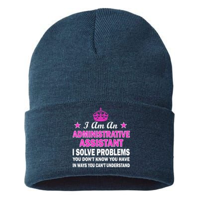 Administrative Assistant Solving Problems Sustainable Knit Beanie