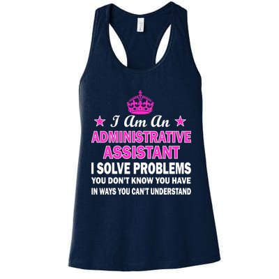 Administrative Assistant Solving Problems Womens Tank Top