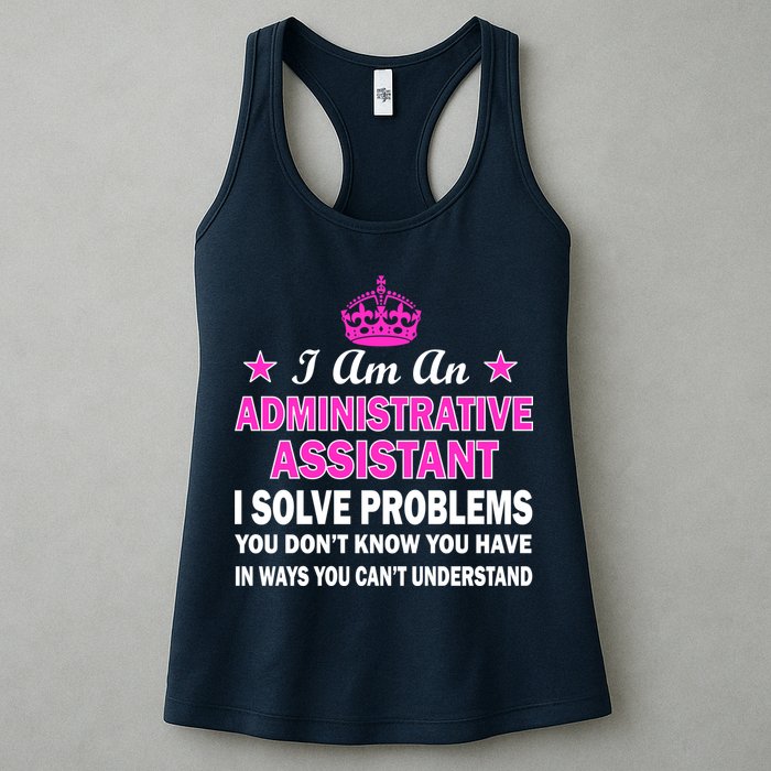 Administrative Assistant Solving Problems Womens Tank Top