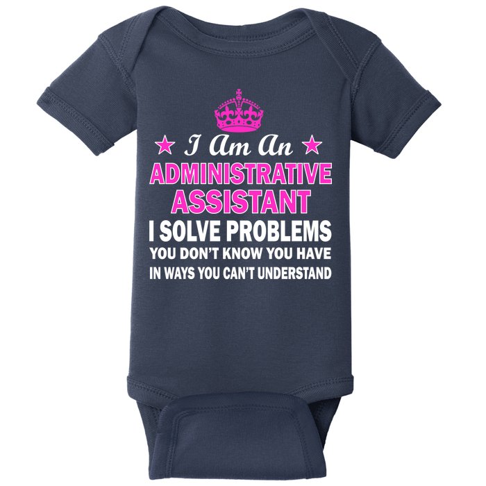 Administrative Assistant Solving Problems Baby Bodysuit