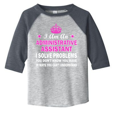 Administrative Assistant Solving Problems Toddler Fine Jersey T-Shirt