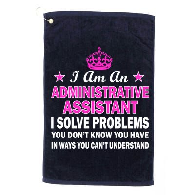 Administrative Assistant Solving Problems Golf Towel