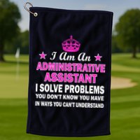 Administrative Assistant Solving Problems Golf Towel