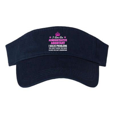 Administrative Assistant Solving Problems Valucap Bio-Washed Visor