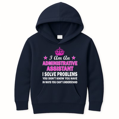 Administrative Assistant Solving Problems Kids Hoodie