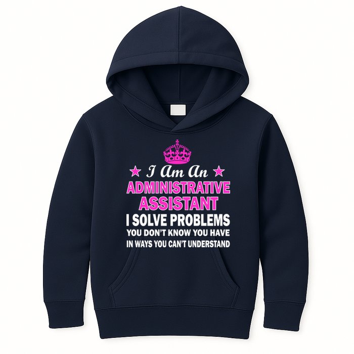 Administrative Assistant Solving Problems Kids Hoodie