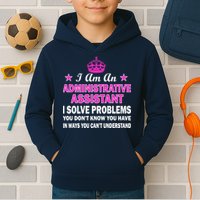 Administrative Assistant Solving Problems Kids Hoodie