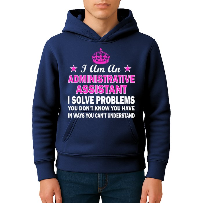 Administrative Assistant Solving Problems Kids Hoodie